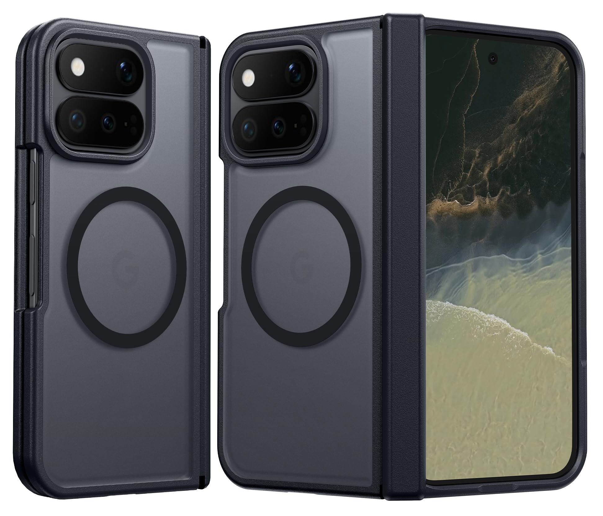 FNTCASE for Google Pixel 11 Pro Fold Case, Hinge Protection, Translucent
