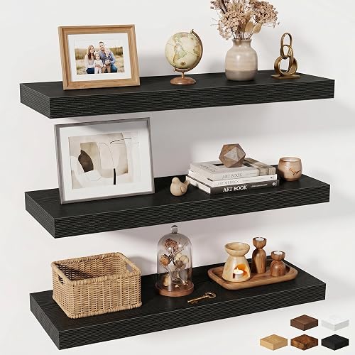 Fun Memories Floating Shelves for Wall, 30 Inch Long Floating