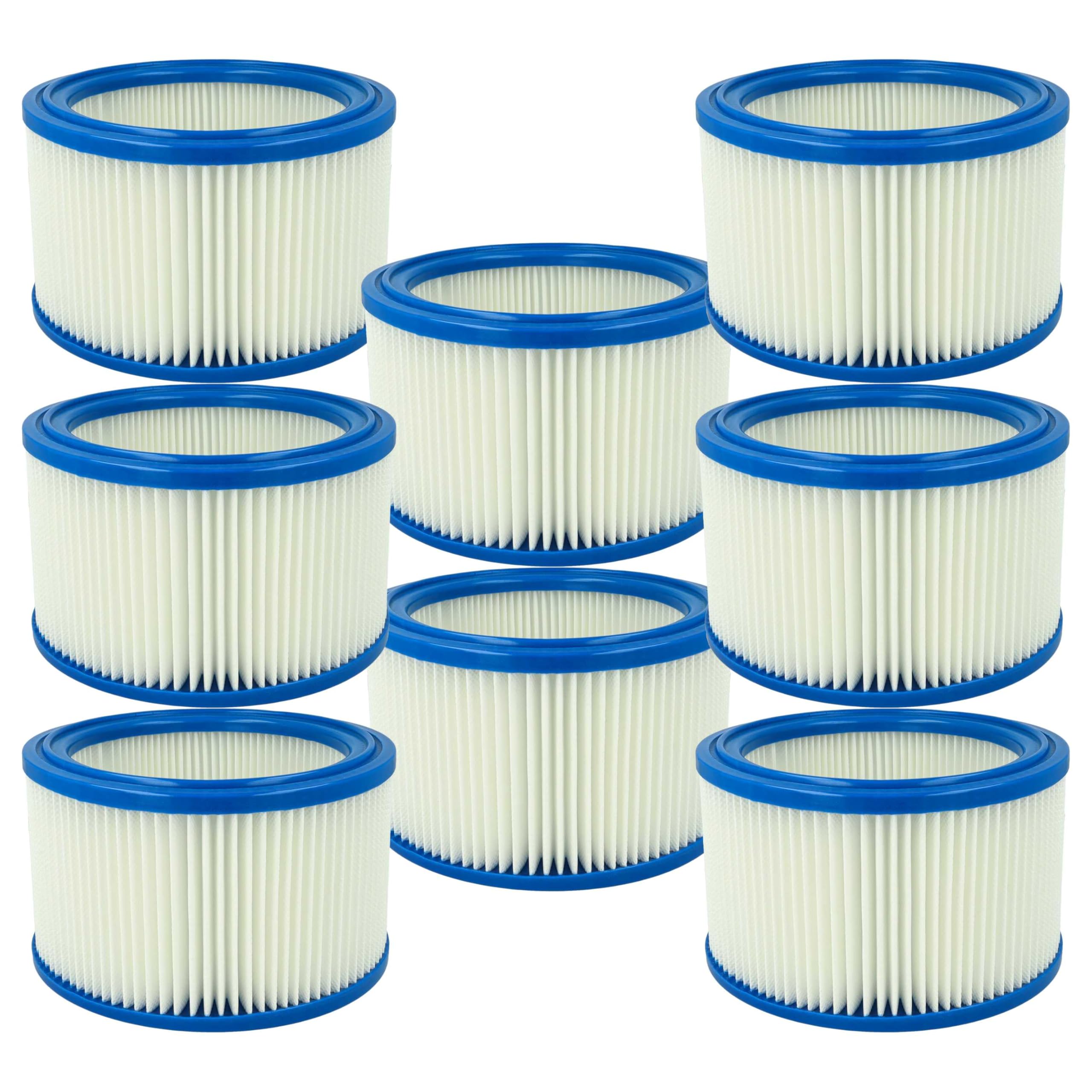 vhbw 8x elemento filtrante compatibile con Renfert Vortex Compact 2 L -230, 2 L, EC aspiratore secco/umido