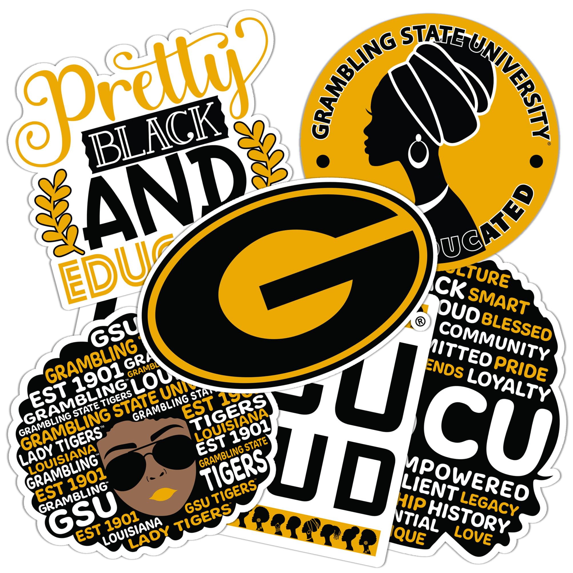 Autocollant Tigers Grambling State pour personnaliser votre ordinateur portable