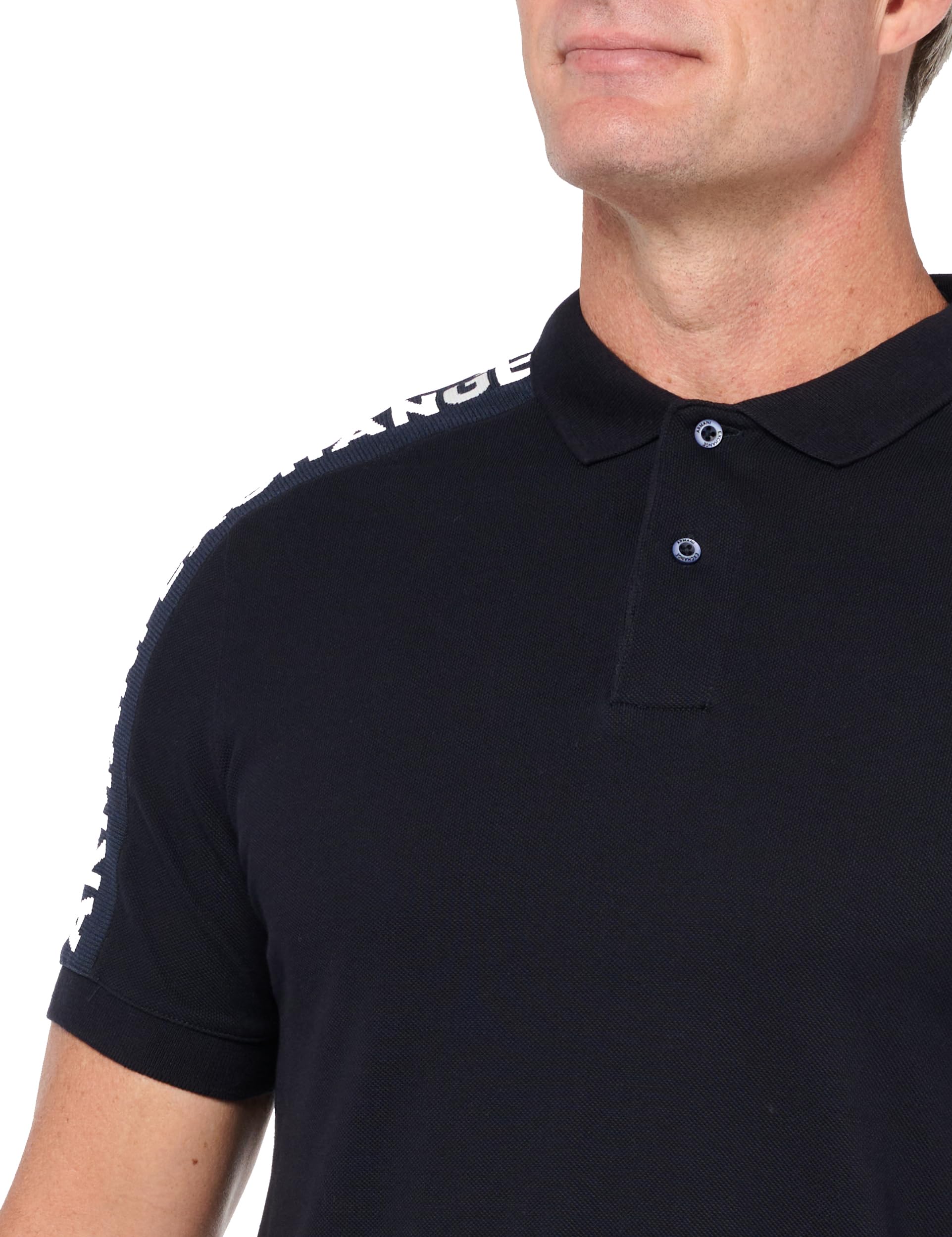 Armani Exchange Short Sleeve Jacquard Logo Polo Polo Uomo