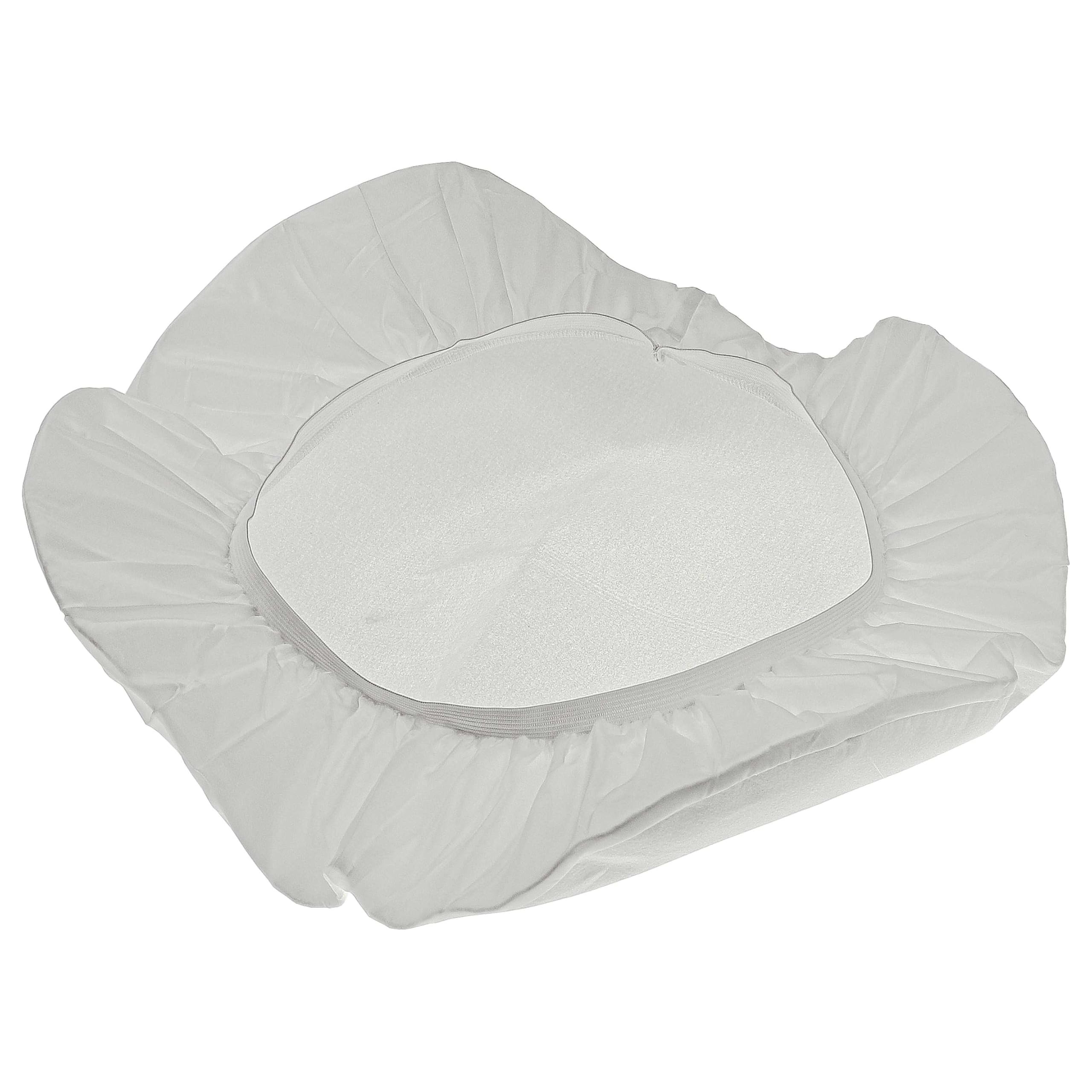 vhbw 2x Filtres à membrane compatible avec Würth ISS 55, ISS 45, ISS 35, ISS 32 aspirateur - Lot de filtres textiles blanc