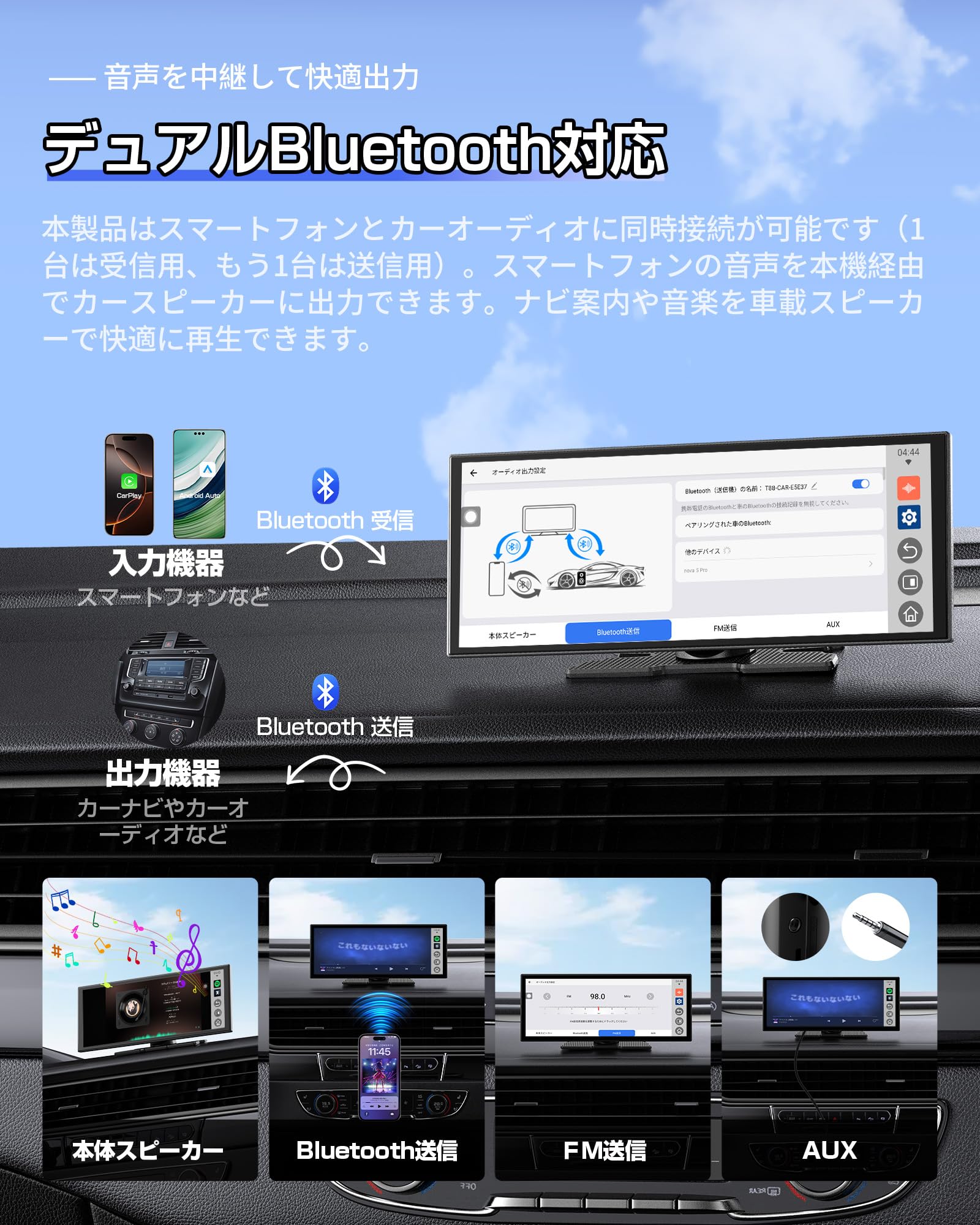 【新品未使用】GETPAIRR ポータブルスクリーン Amazon.co.jp: GETPAIRR ポータブルディスプレイオーディオ 11インチ大