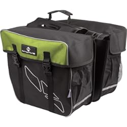 Alforjas Bicicleta Mtb M-Wave Bolsa Doble Bicicleta Amsterdam Double, Unisex Adulto