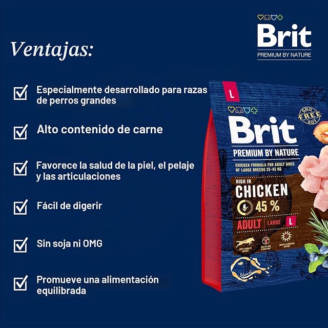 Foto 2 de 8 de BRIT Premium by Nature Dog Adult L 15KG