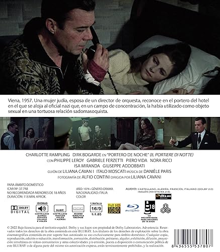 Miniatura 2 de The Night Porter (1974) ( Il portiere di notte ) ( Nightporter )  Blu-Ray, Reg.ABC Import - Spain