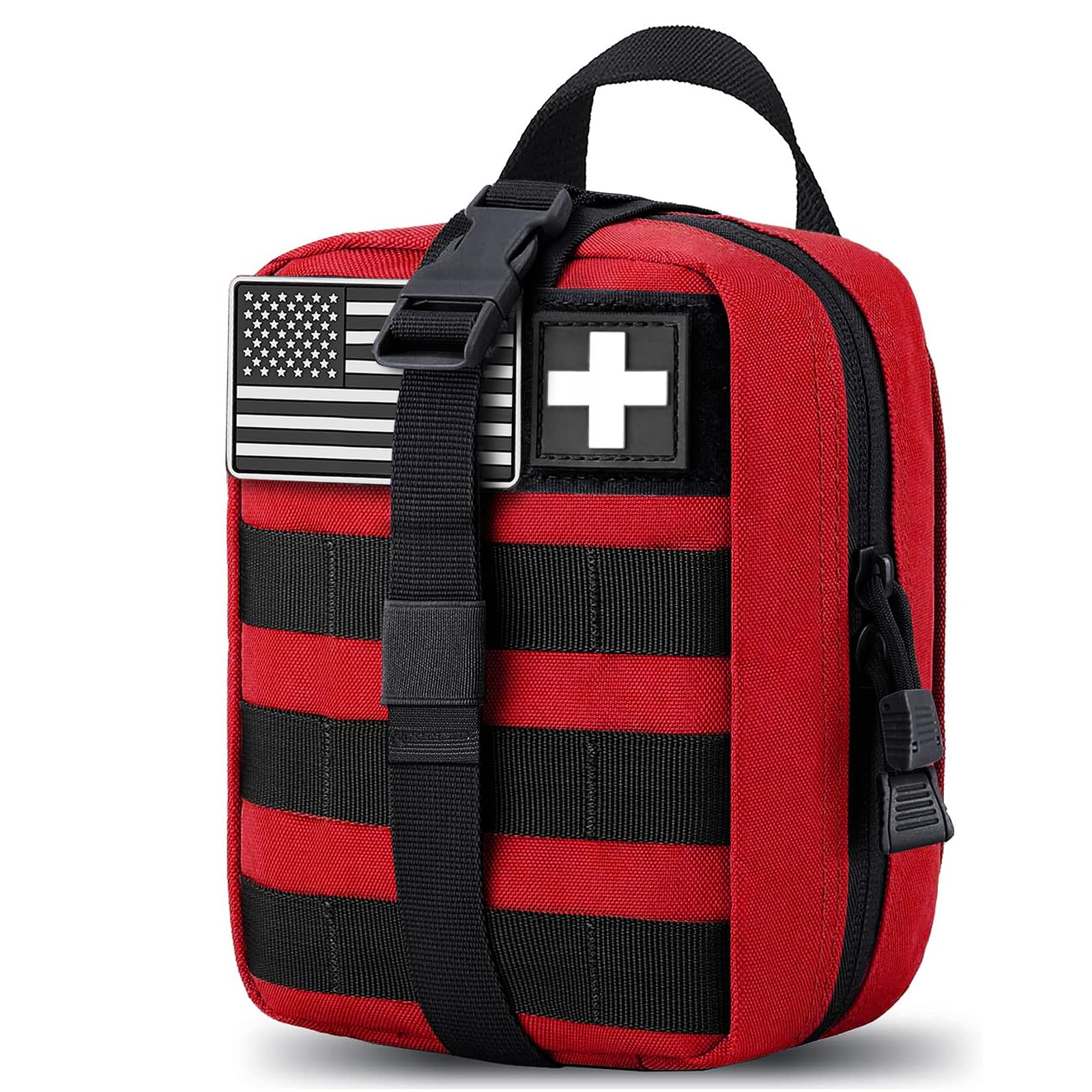 TANSOLE TAN SOLE Molle Pouch ifak First aid kit Bag Empty Trauma Medical Tear away Pouches for Belt Backpack Vest Car Molly Med Case 600D nylon Small