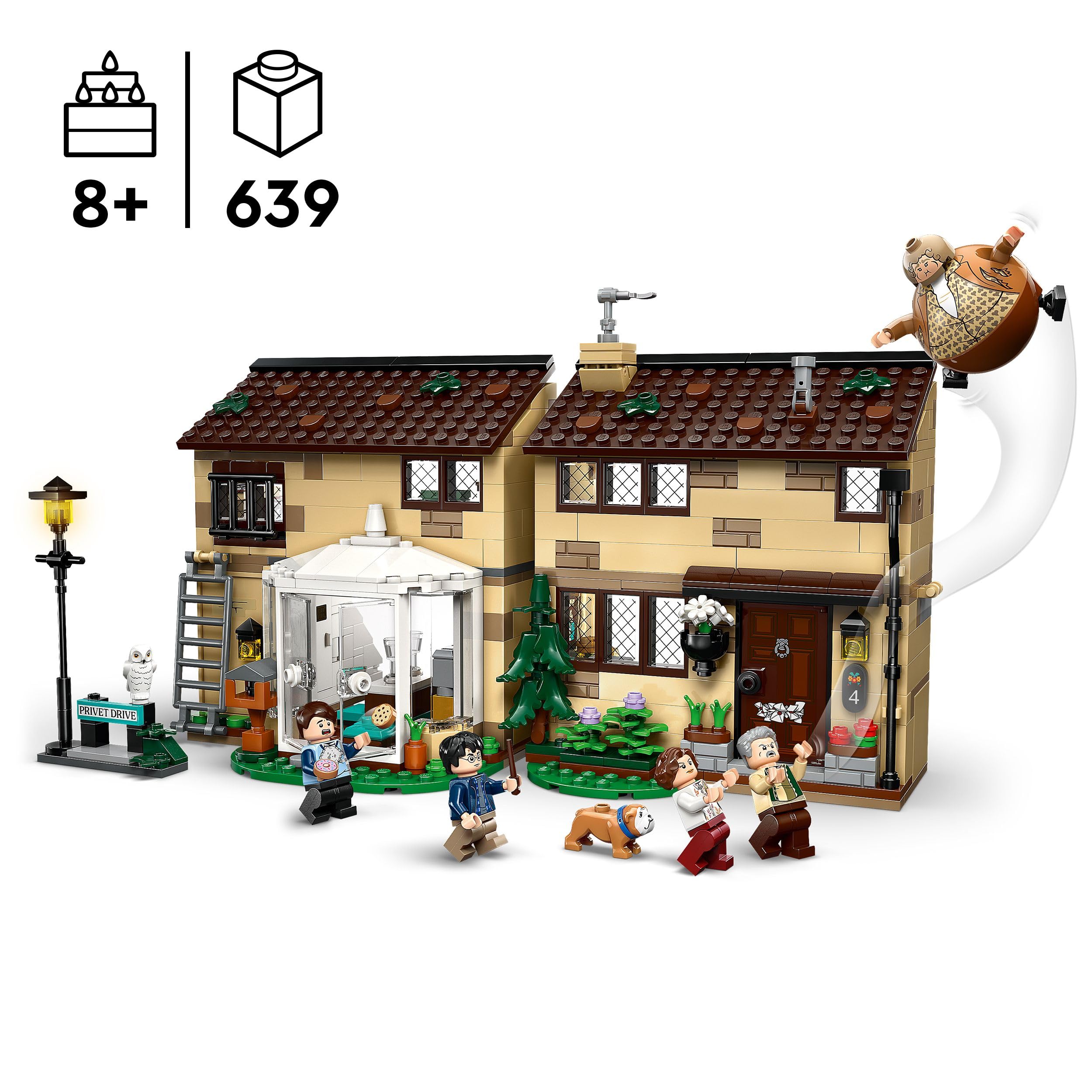 LEGO Harry Potter Privet Drive: Aunt Marge's Visit, Toy House with a Detailed Interior - Image 2