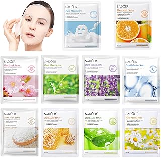 Paquete de 10 máscaras faciales de colágeno p...