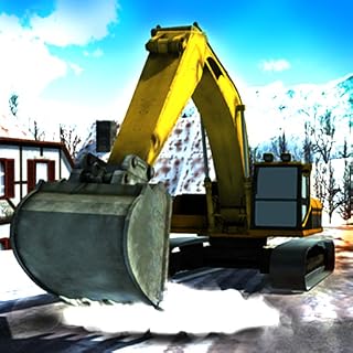 Neve pesada Escavadeira guindaste Simulator 3D