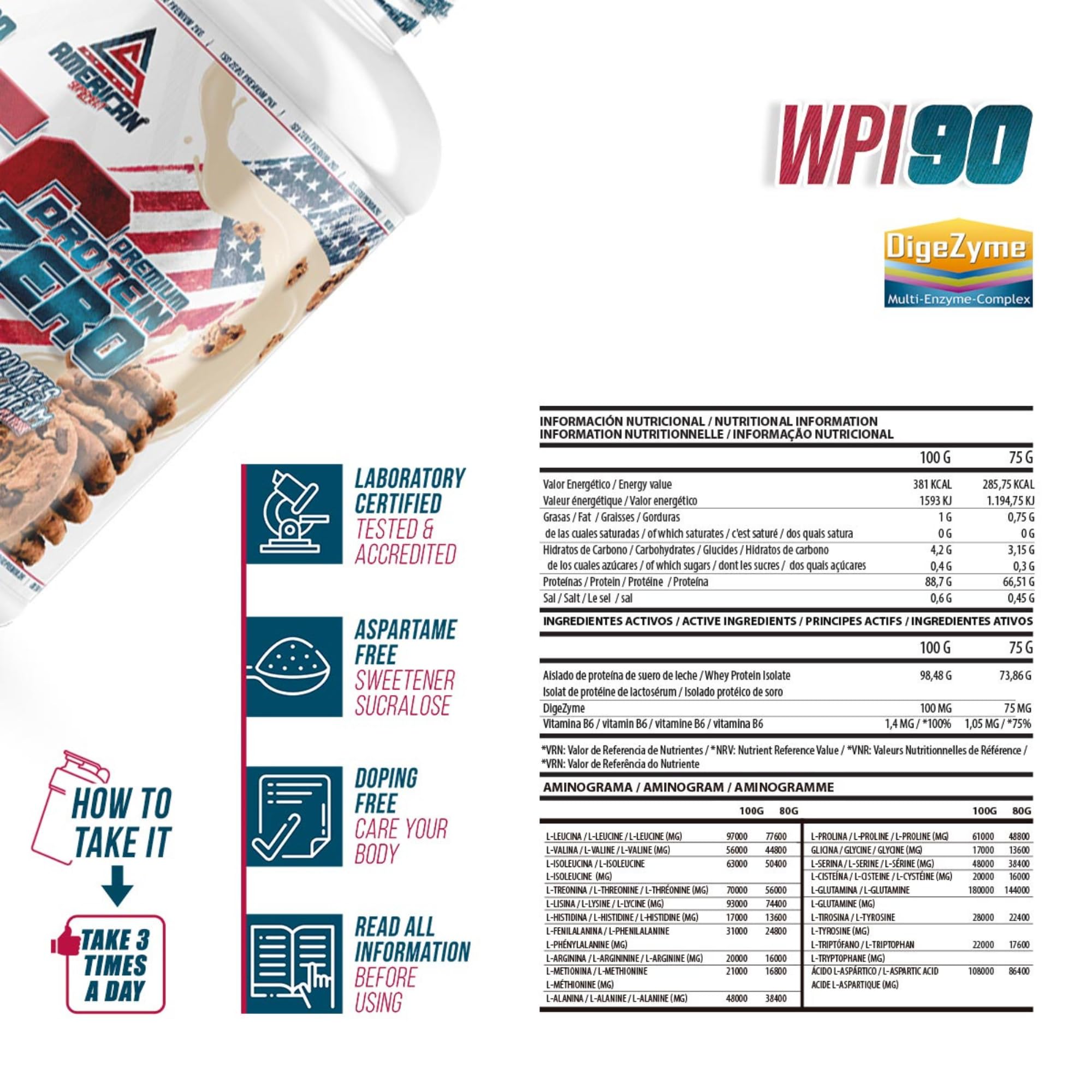 Proteine Isolate Zero | Proteine Isolate con 0% Zuccheri e 0% Grassi | Aumenta il Muscolo senza Grasso | Basso Contenuto di Carboidrati (2 kg (Confezione da 1), Cookies)
