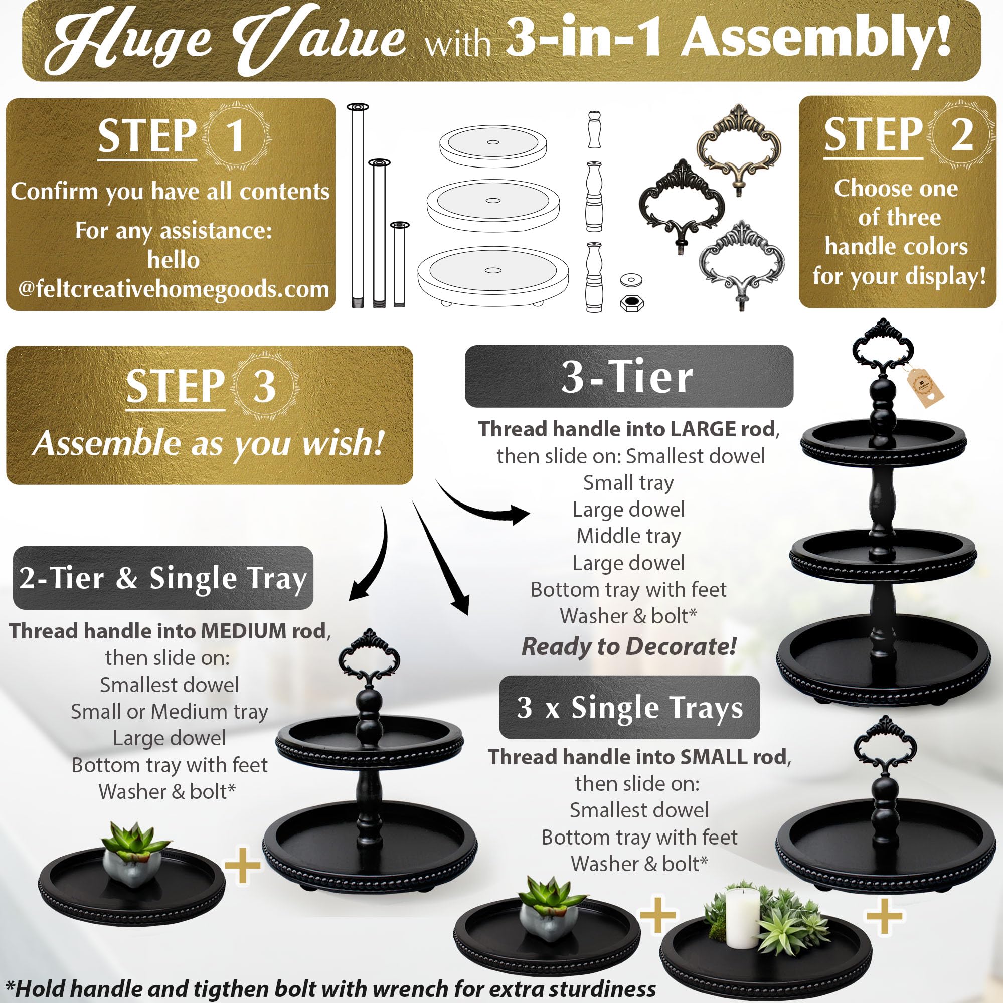 Présentoir à Cupcakes Rond à 4 Niveaux En Bois Rustique Pour Gâteau De Mariage, Thé, Anniversaire, Remise De Diplôme, Fête Prénatale, Dessert