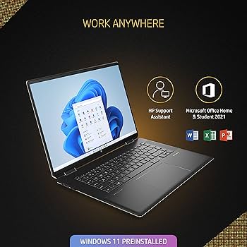 HP Spectre 16 x360 12th Gen Intel Evo Core i7 16 inch(40.6