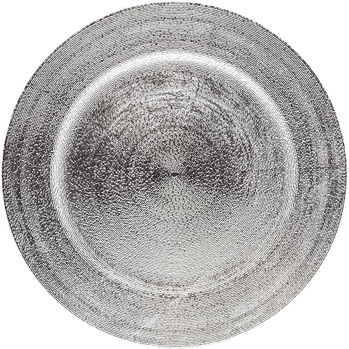 Miniatura 7 de Charge it by Jay Dazzie - Placa de carga galvanizada de 13 pulgadas, placa decorativa de servicio de melamina para el hogar, comedor profesional,