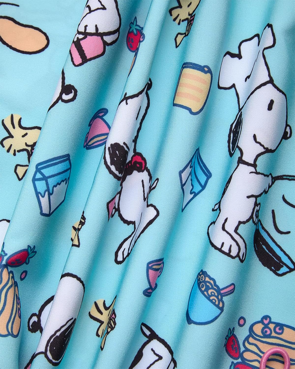 COCO BRANDS Peanuts Snoopy Womens Scrub Top - Short Sleeve V-Neck Medical Uniform Top and Scrub Shirt for Women
