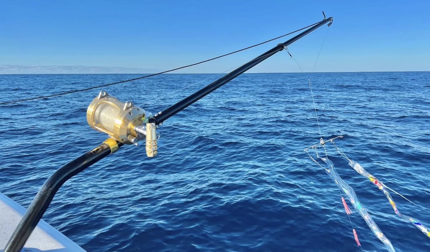 Teaser Rod Outrigger Dredge Pole w/ #4 Bent Butt End