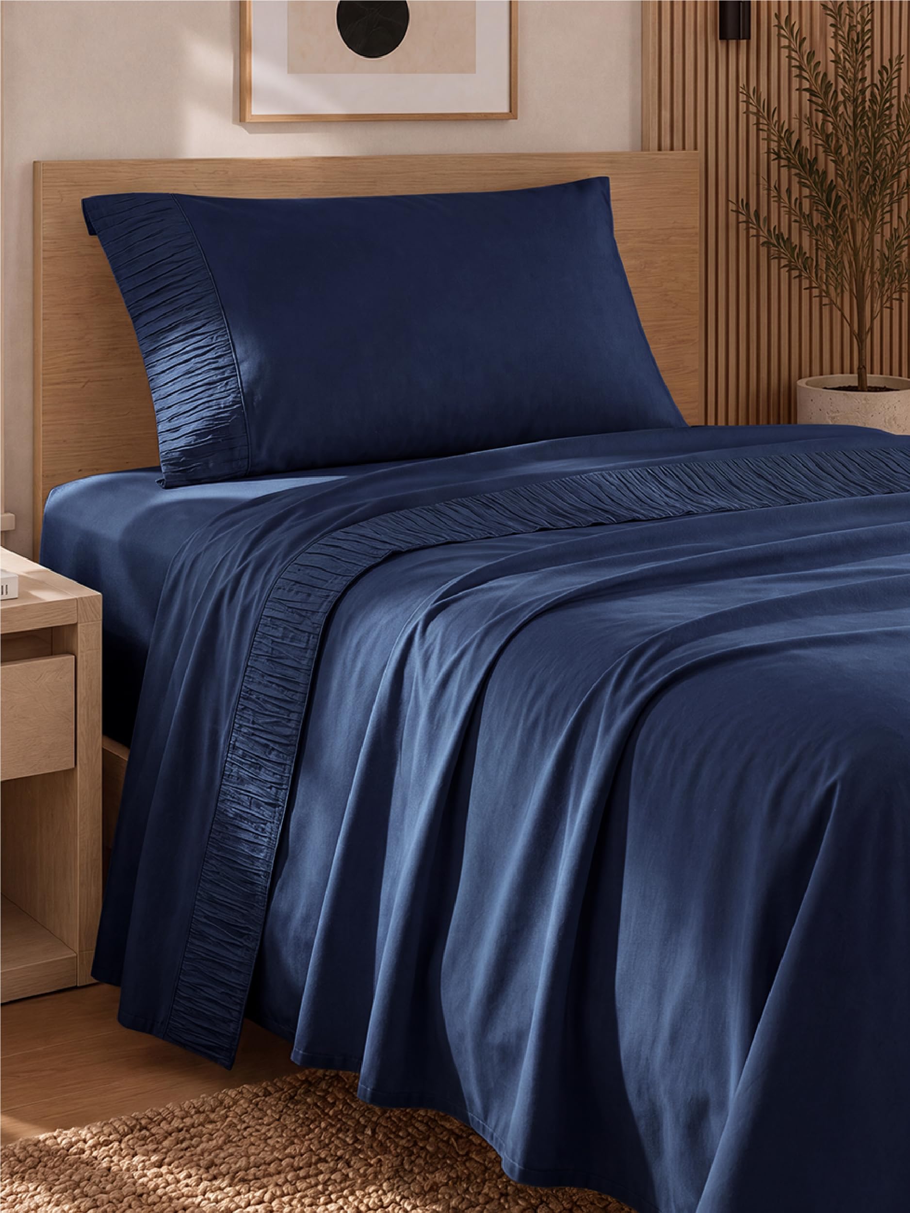 Bedsure Twin Sheets Set - 3 Pieces Soft, Breathable, Cooling Bed Sheets