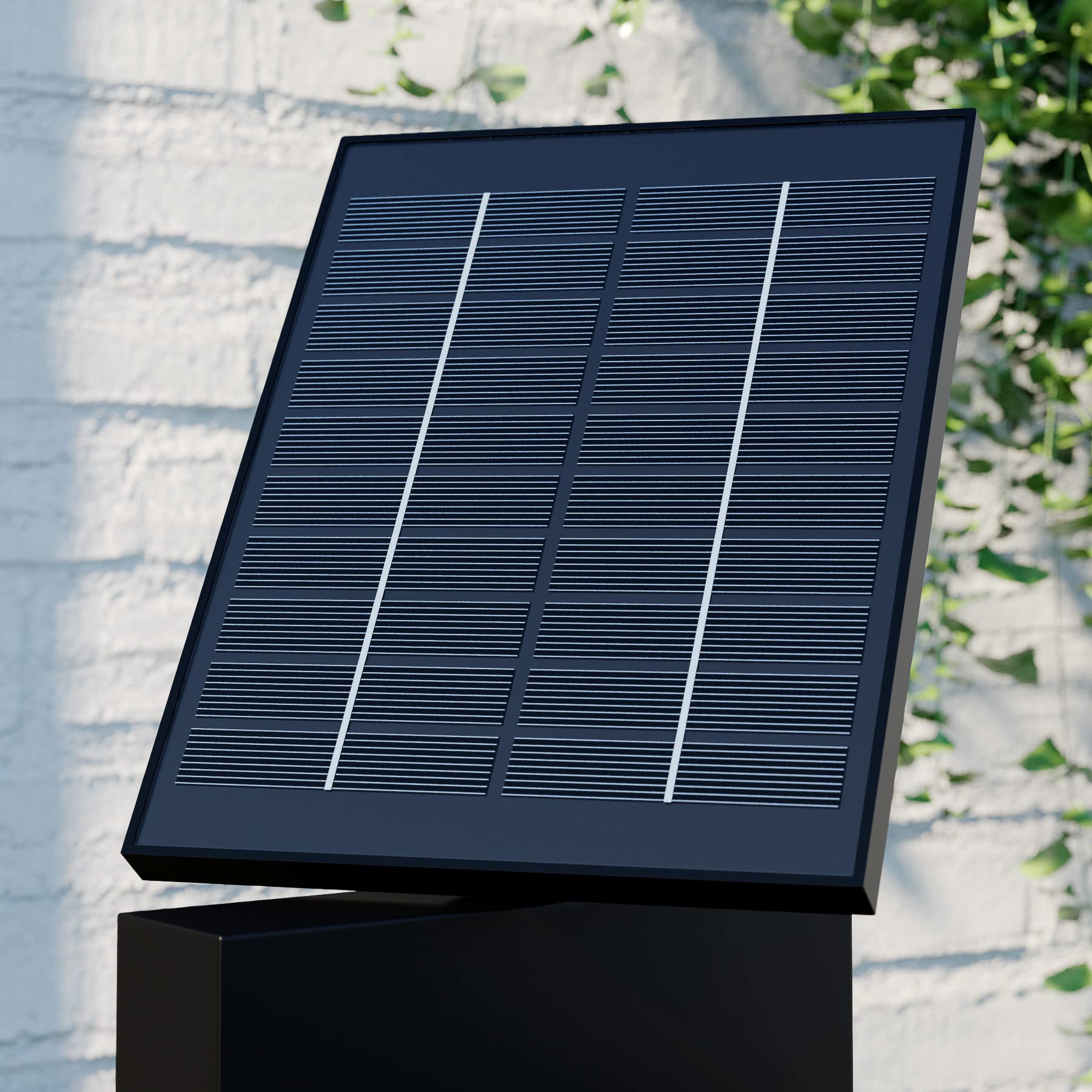 Lucande LED Solarleuchten Silvan mit Bewegungsmelder (spritzwassergeschützt (Modern) in Schwarz aus Aluminium (1 flammig,) - Solarlampe Solarleuchte Garten