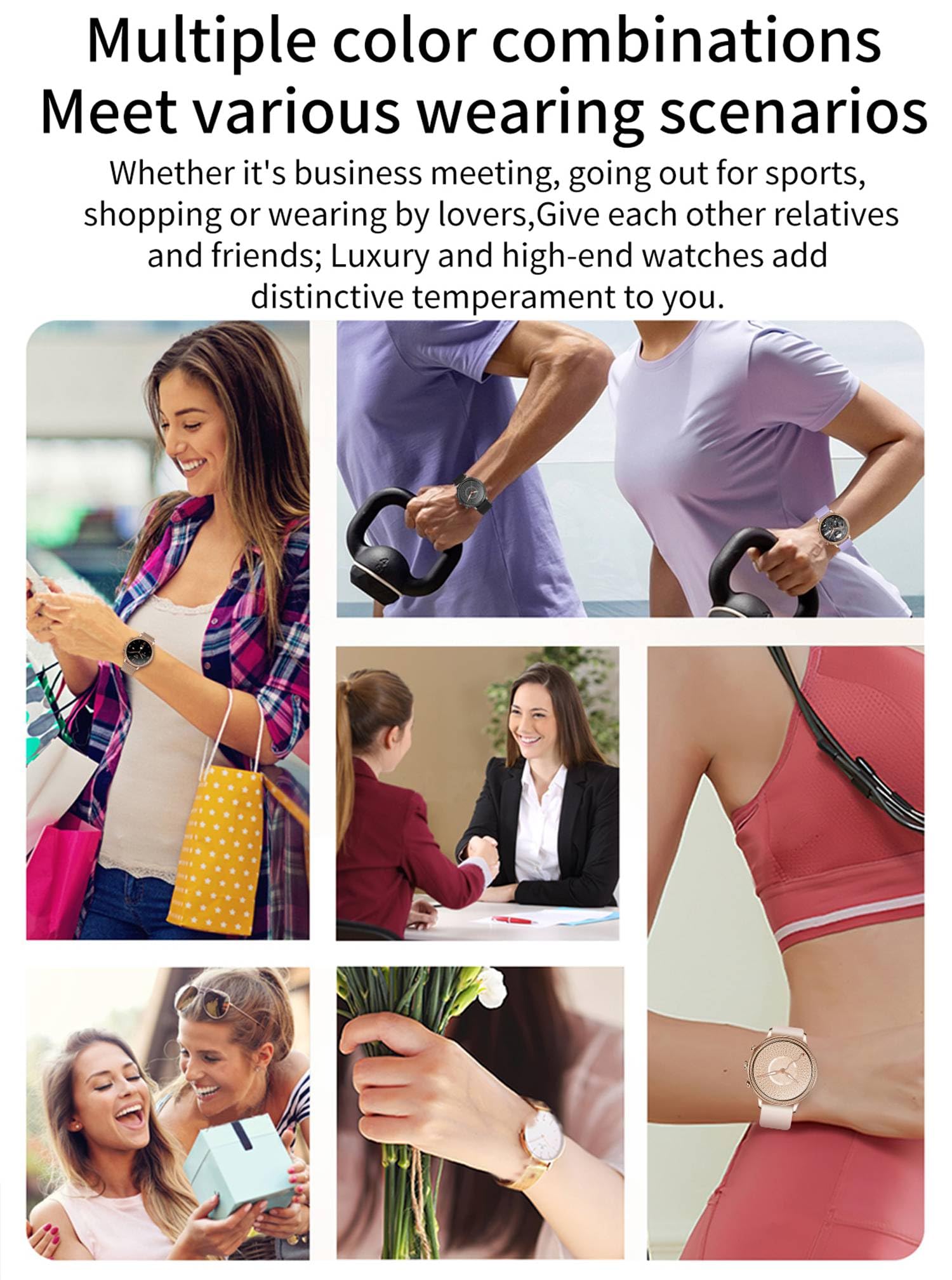 Reloj inteligente, pulsera de reloj inteligente para hombres y mujeres, contestar/hacer llamadas, reloj de fitness de 1.38 pulgadas, rastreador deportivo con monitor de frecuencia