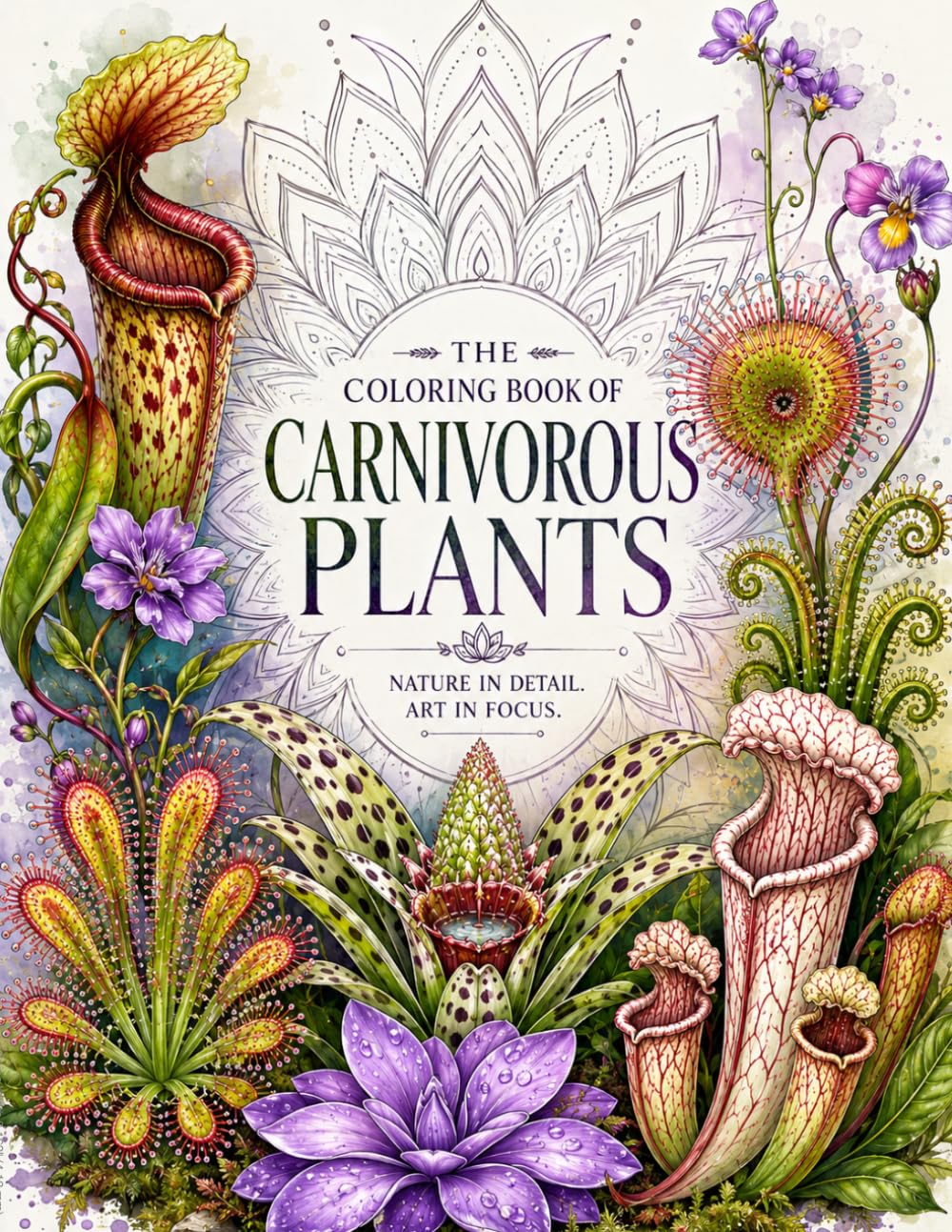 THE COLORING BOOK OF CARNIVOROUS PLANTS: A Fun Coloring Adventure with Nature's Most Unusual Plants