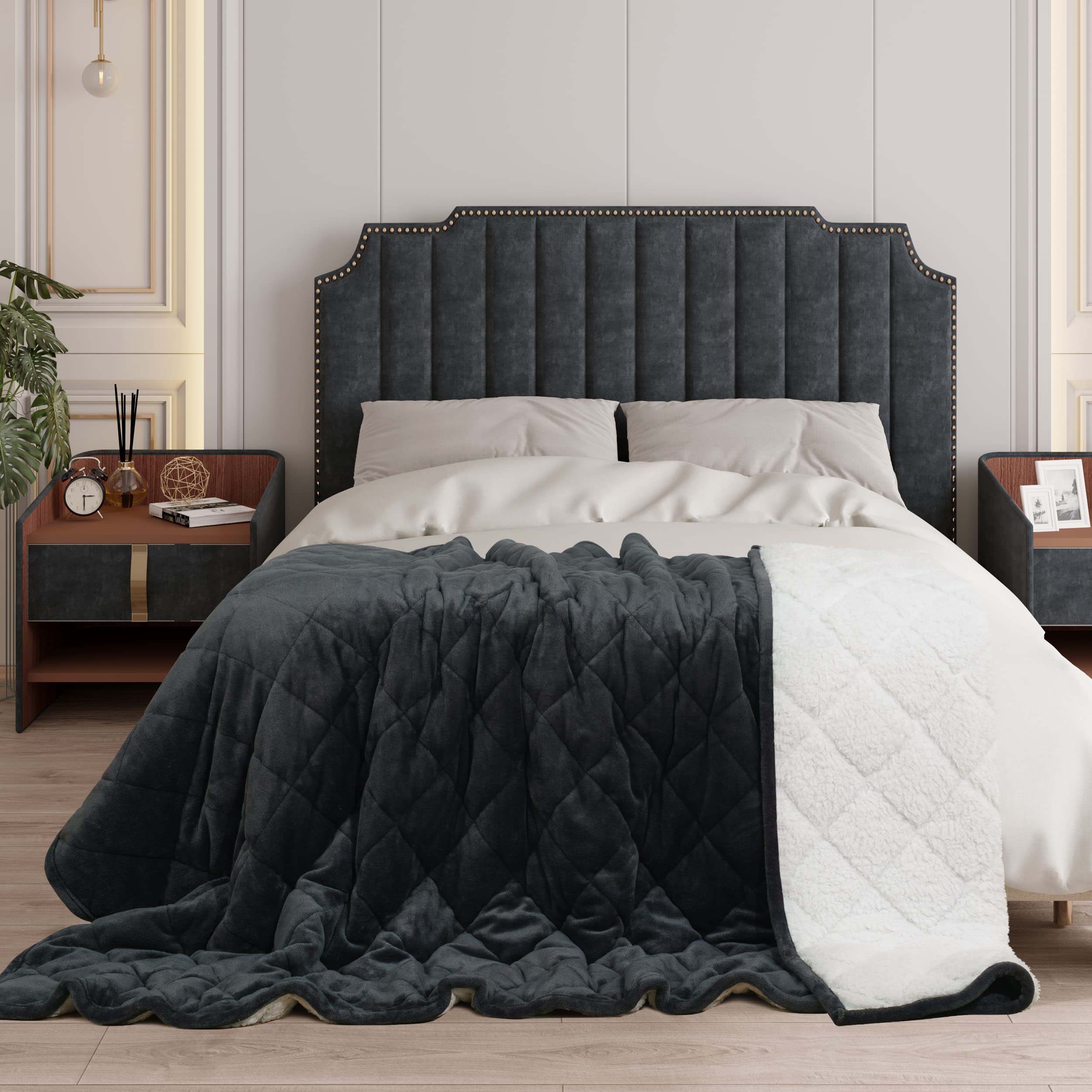 WOLTU Koc obciążeniowy 7 kg, 135 x 200 cm, koc relaksacyjny dla dorosłych