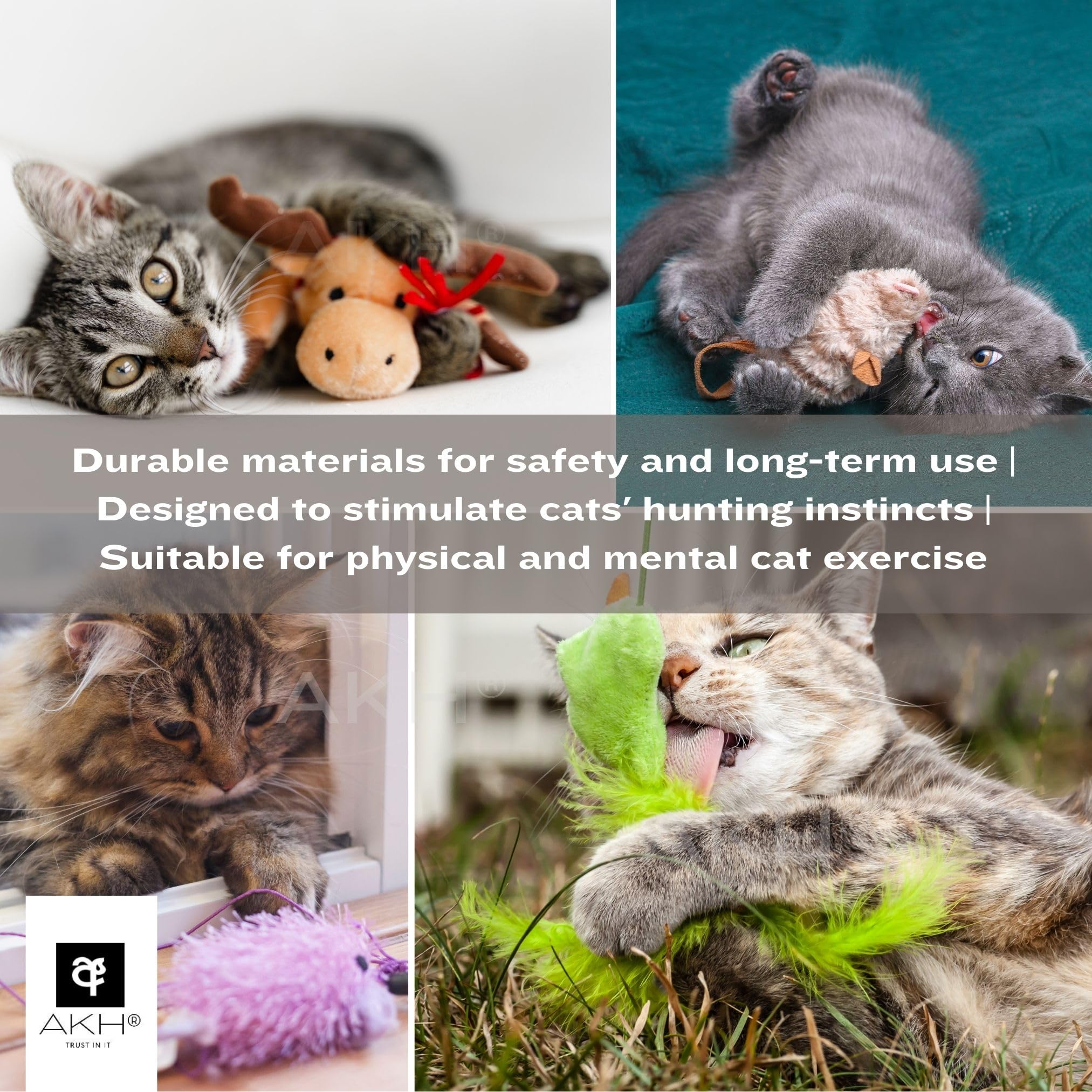 AKH® Natural Instincts Assorted Cat Toys - Image 4