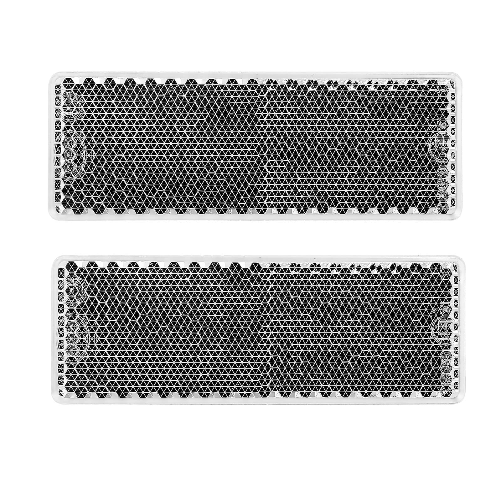 Catadioptrico Rectangular Amarillo Adhesivo, Reflector Rectangulares Adhesivo Remolque para RV Caravana Tractor Homologados E, 85x30x10mm (Amarillo-Rectangulares- Adhesivo-4Piezas) — view 24