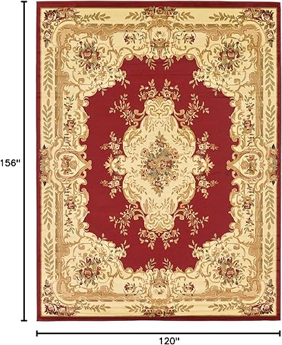 Vista 11 de Unique Loom - Alfombra clásica tradicional, colección Versalles, Polipropileno, Negro/Marfil Negro y marfil.