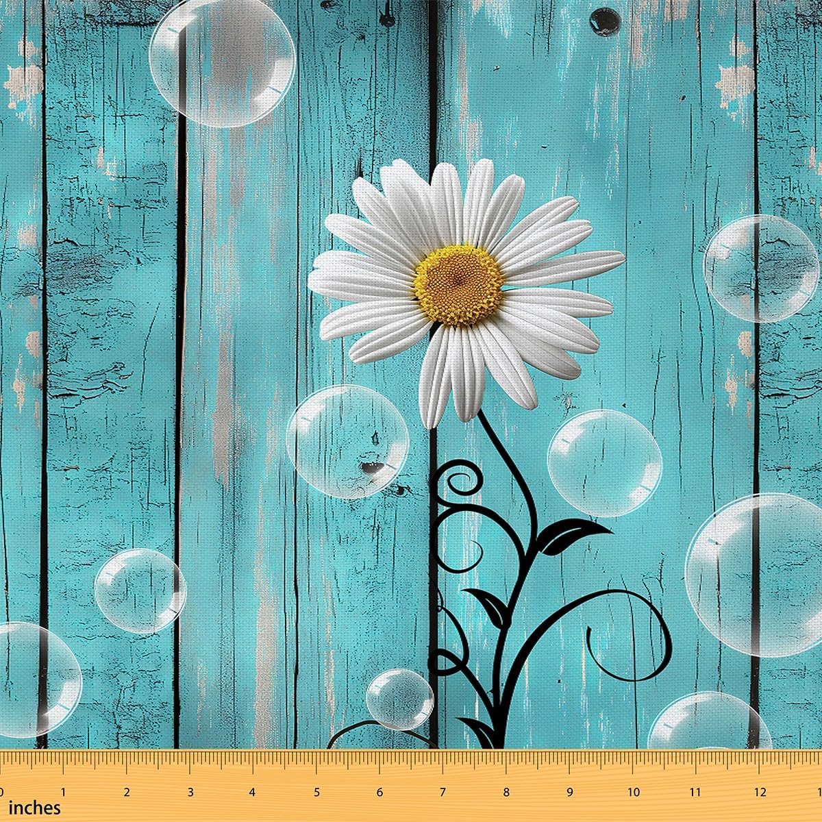 Highland Cattle Fabric by The Yard,Brown Cow Upholstery Fabric,Rustic Farmhouse Decorative Fabric for Kids Boys,Green Plant Flower Indoor Outdoor Fabric,Animal Themed Material by The Yard,3 Yards