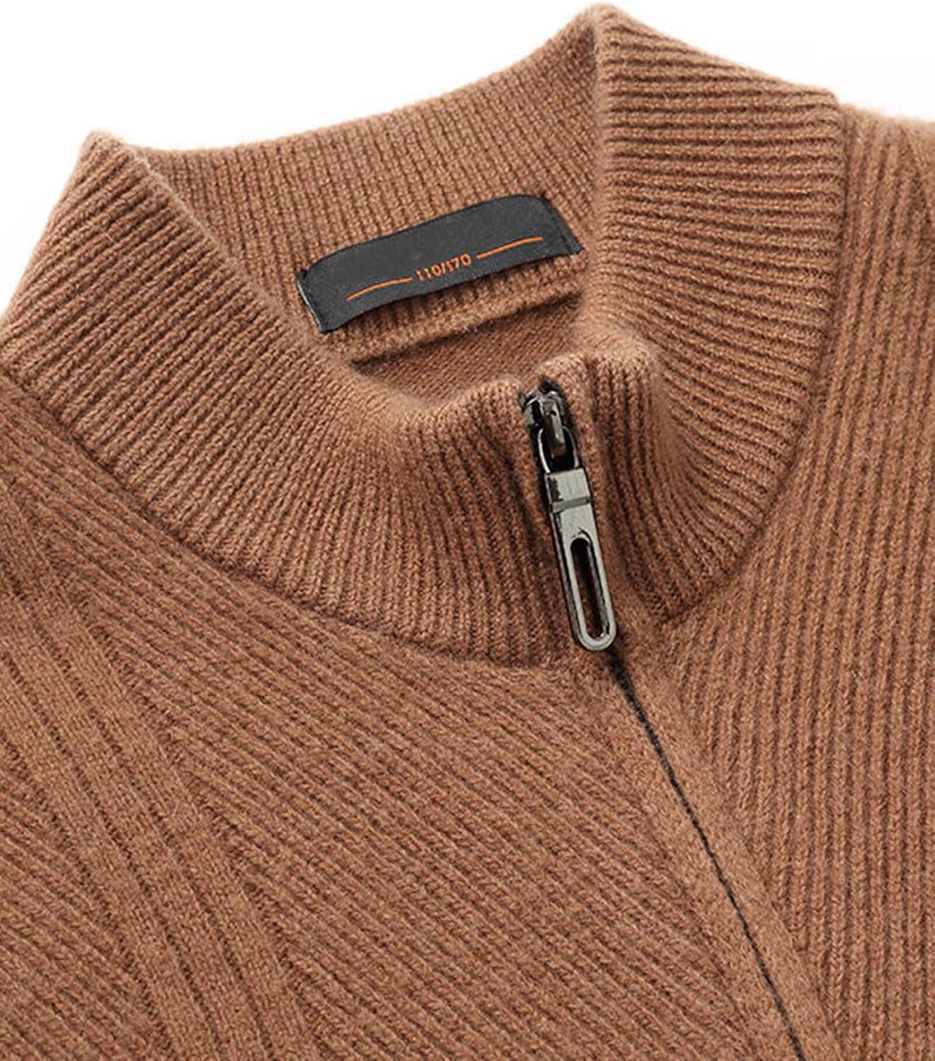 Sleeveless Sweater Vest 100% Cashmere Mens Knitted Gilet Body Warmer Fall Winter Full Zip Cardigan