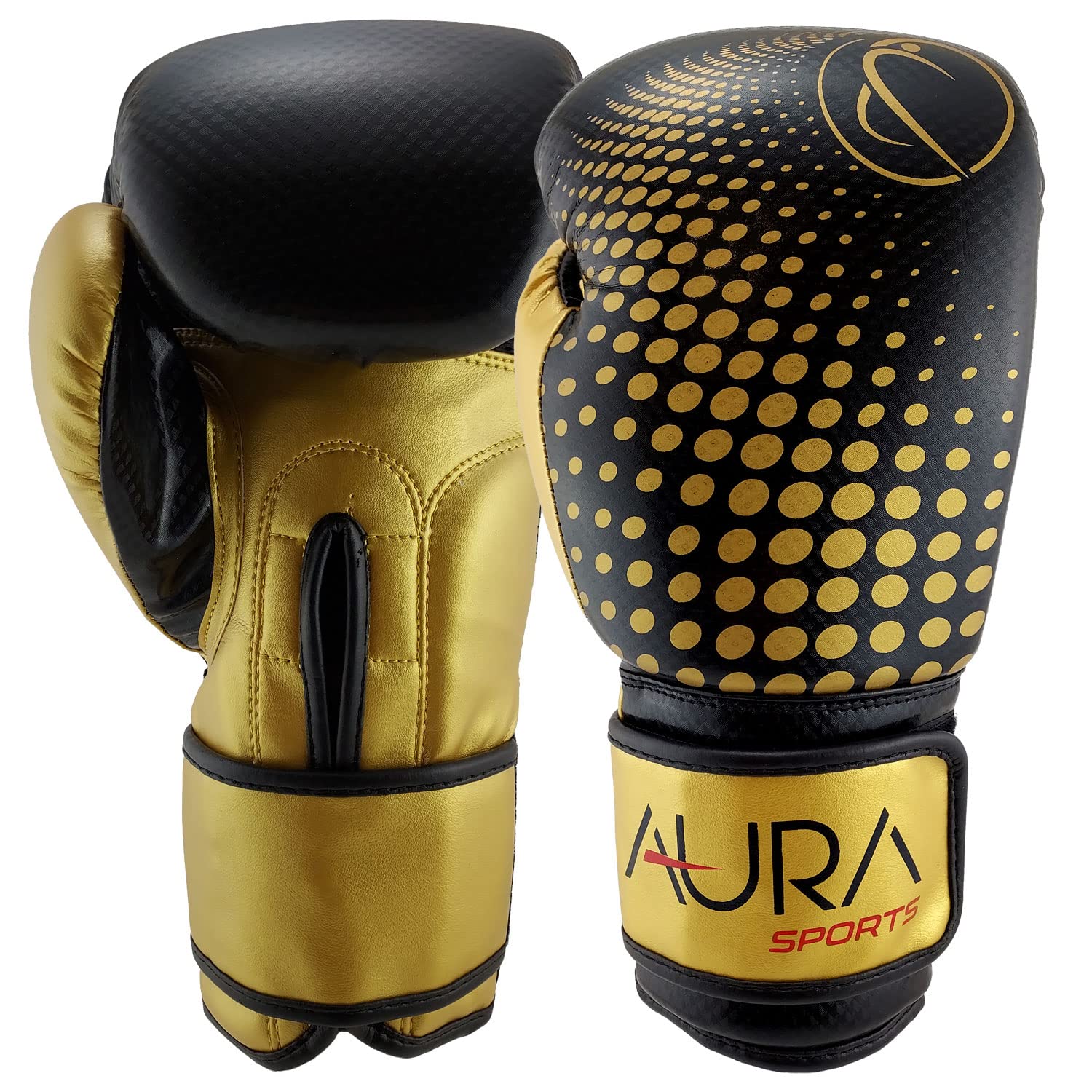 Boxing Training Gloves for Men & Women, Sparring, Kickboxing, MMA, Muay Thai, Heavy Bag, Ventilated Palm 6oz-16oz, Black, Pink, Red, Gold
