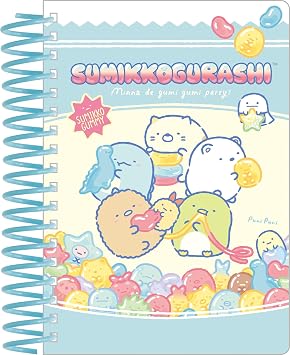 San-X Sumikko Gurashi Gummy Party B6SP Notebook, NY44601, H7.3 x W5.4 x D0.7 inches 18.5 x 13.7 x 1.7 cm