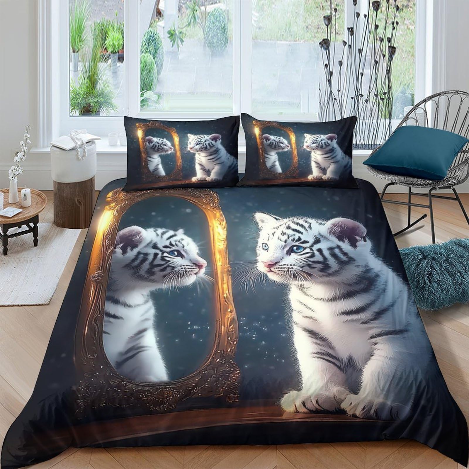 Ctjqhvkz Style-8 3D Printed Bed Cover Microfiber Soft Breathable Galaxy Starry Sky Pattern For Bedroom Protection And Décor Single（135X200cm）