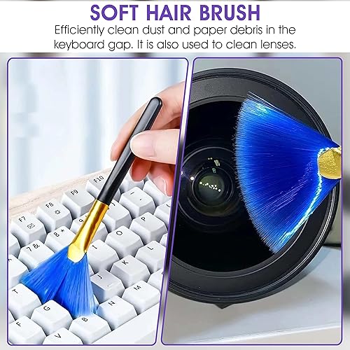 Miniatura 3 de Swanky - Kit de limpieza de pantalla de computadora limpiador electrónico en aerosol de 17 onzas + 2 paños de limpieza de microfibra para limpiador