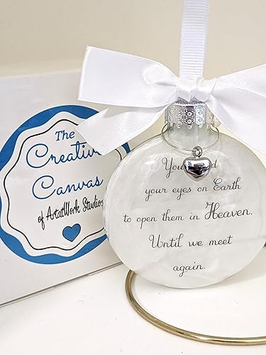 Miniatura 2 de Memorial Christmas Ornament with Cremation Urn Charm