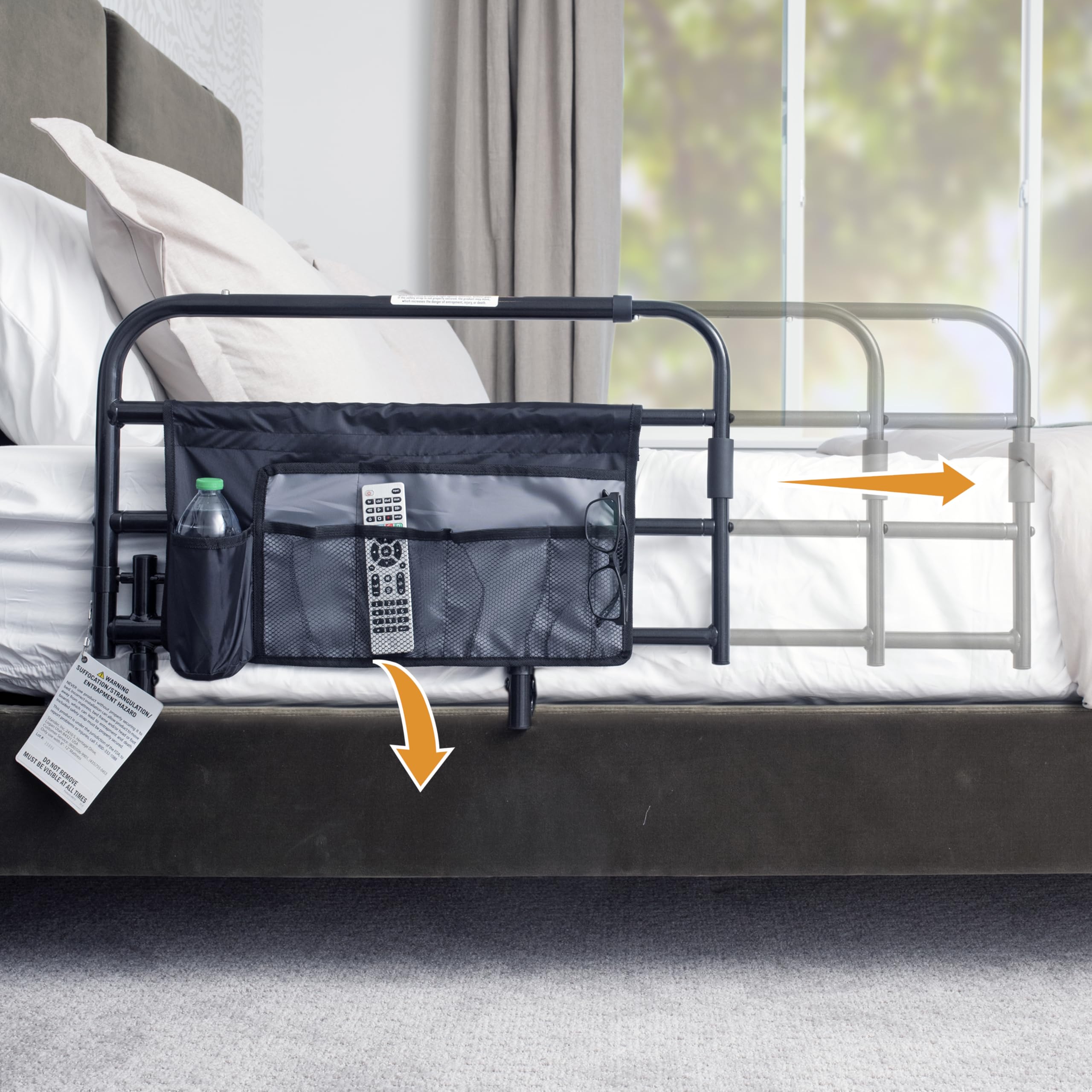 Photo 1 of Stander Wonder Pivot Bed Rail Black