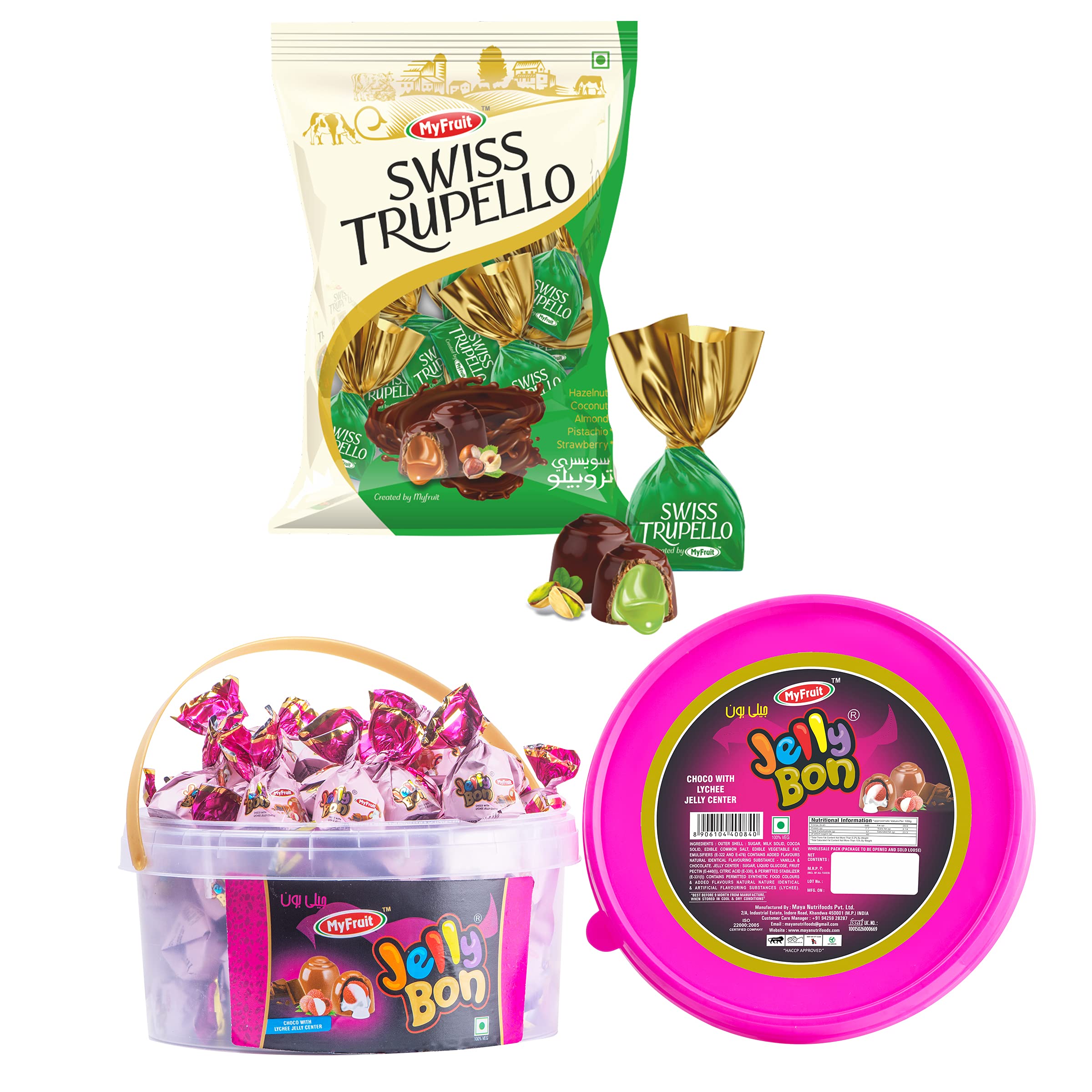 Buy MyFruit Swiss Trupello Chocolate Truffles Center filled with