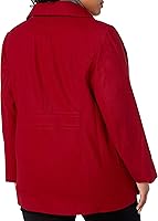 Vista 2 de LONDON FOG Women's Double Breasted Peacoat with Scarf