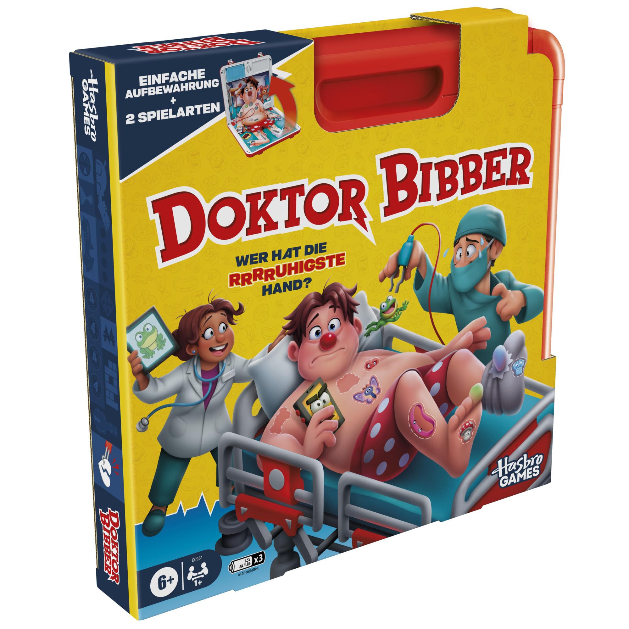 Doktor Bibber elektronisches Brettspiel in Einer Tragebox