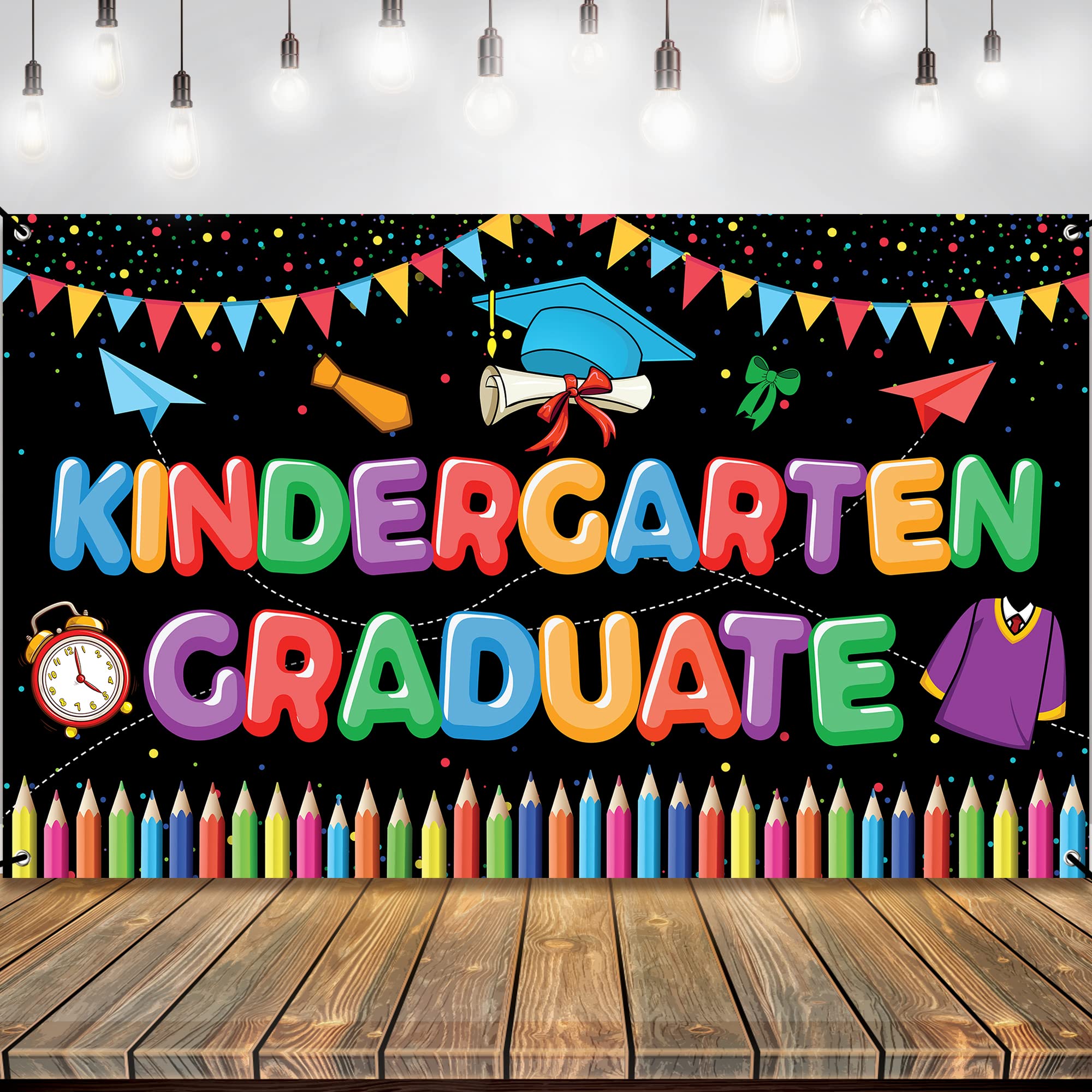 Buy XtraLarge Kindergarten Graduation Banner 72x44 Inch Kindergarten