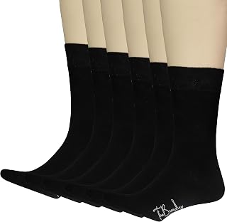 Men's Bamboo Socks - Multipack Soft and Breathable Mens Socks Size 7-11 and EU 40-45, Moisture-Wicking, Eco-Friendly, Breathable Odour Free and Supersoft Luxury Gifts Socks (Pack of 6)