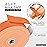 Hampton Adams | As Seen on Shark Tank | Elastic Kinesiology Tape (Bulk Roll) | 135ft Uncut | Supports & Protects Muscle Wrist Knee Shoulder Back Plantar Fasciitis | Waterproof Hypoallergenic (Orange)