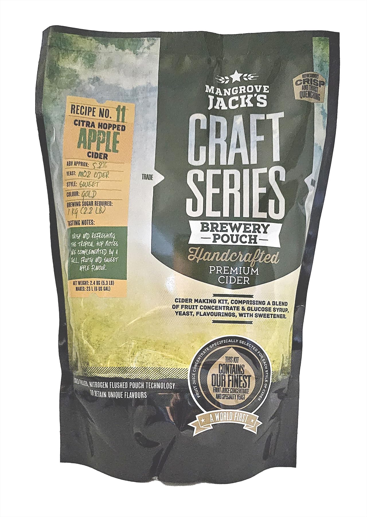Sidro di mele luppolato a secco della serie Craft - 2,4 kg