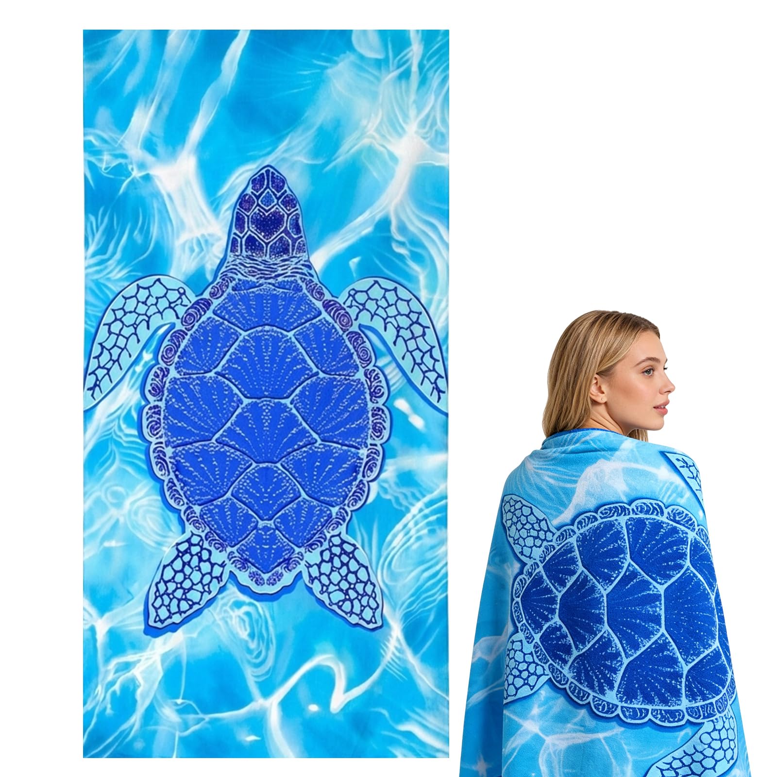 YTLSDHF Beach Towel, Large Swimming Towels for Adults, Soft and Absorbent Travel Towel, Spacious 160 cm by 80 cm Size for Outdoor Activities, Quick-Drying Material for Beach and Pool Use