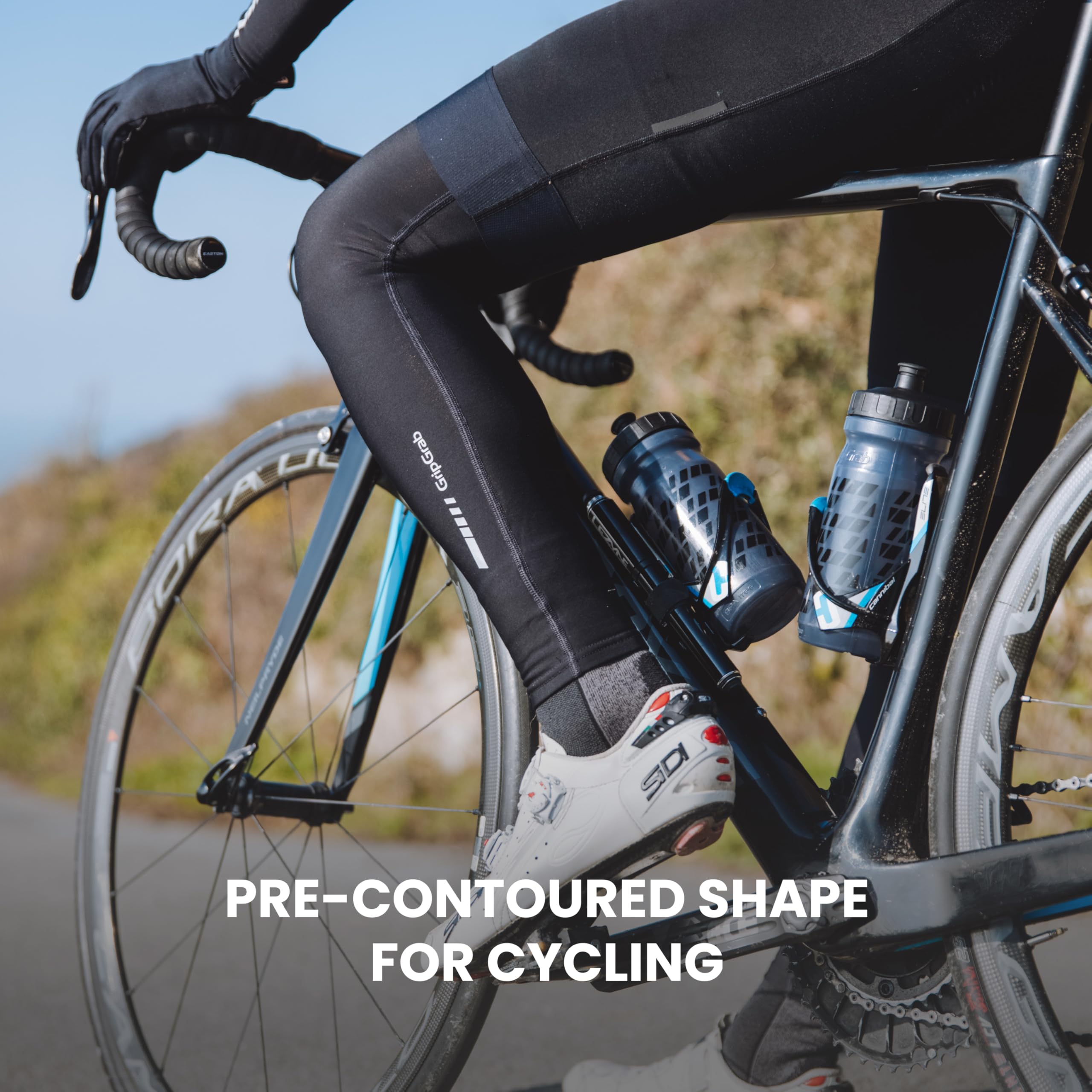 GripGrab Gambali Ciclismo Termici Classic Thermal Scaldamuscoli Gambe per Bicicletta Inverno Foderati in Caldo Pile Antiscivolo