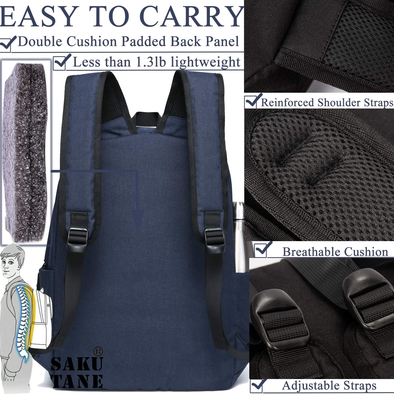 Buy SAKUTANE Plain Backpack 21Liter 