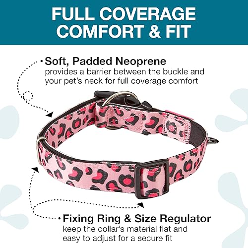 Miniatura 4 de Max & Molly - Correa y collar clásico para perro, correa acolchada de neopreno de 4 pies, correa impermeable y lavable a máquina y cómodo collar de