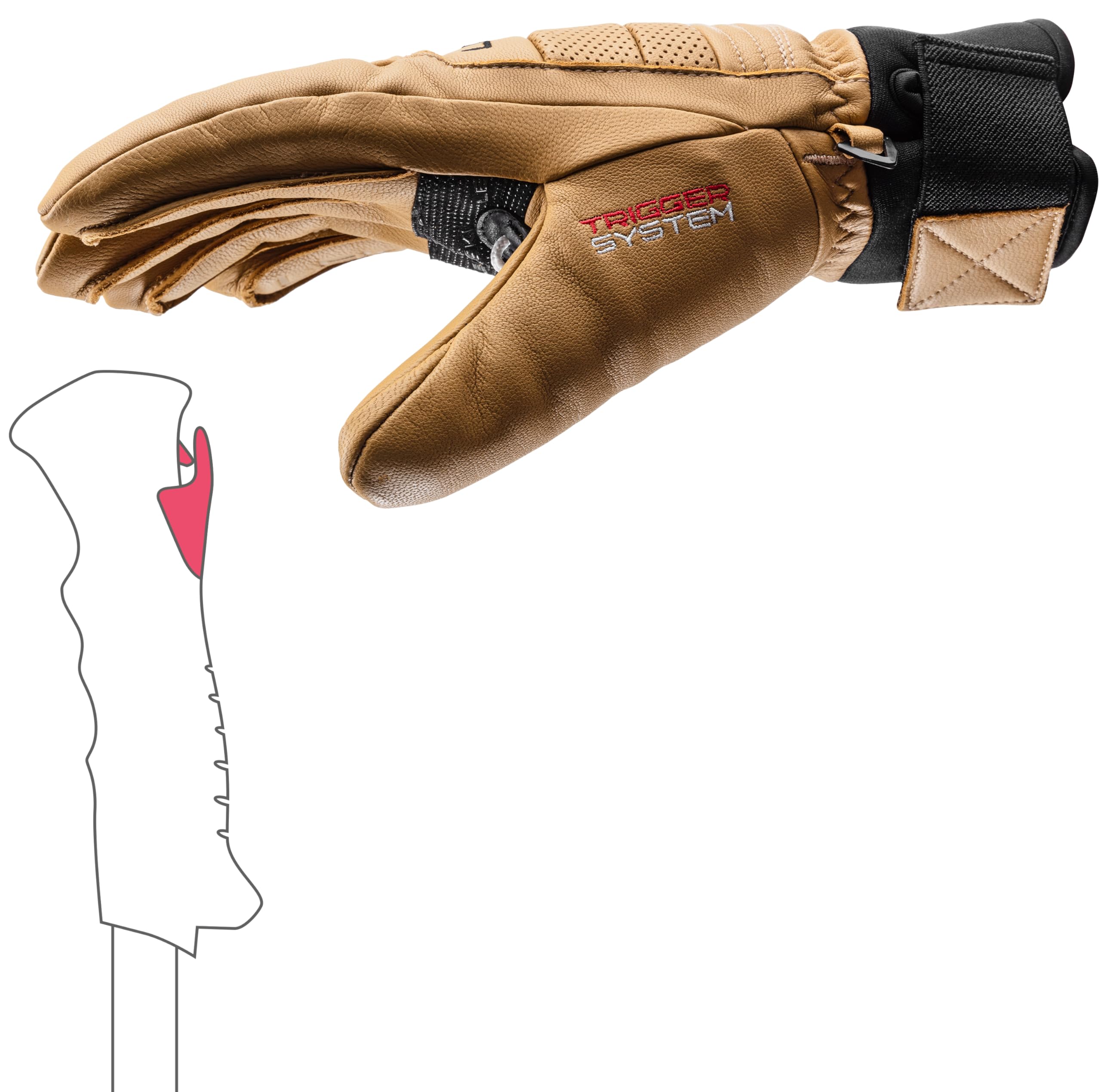 LEKI Copper 3D Pro Primaloft Gold Insulated Water-Resistant Gloves