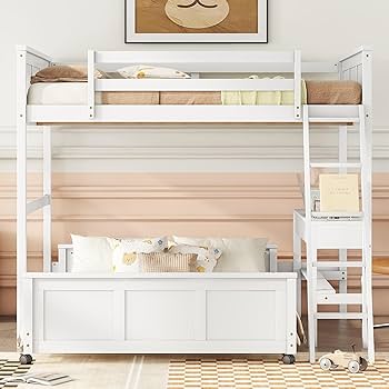 【状態良好】A BOOK OF BEDS Amazon.com: Harper & Bright Designs Full Over Full Bunk Beds