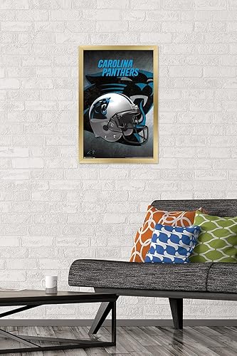 Miniatura 6 de Trends International NFL Carolina Panthers - Póster de pared con casco 16, 14.725 x 22.375 pulgadas, versión premium sin marco